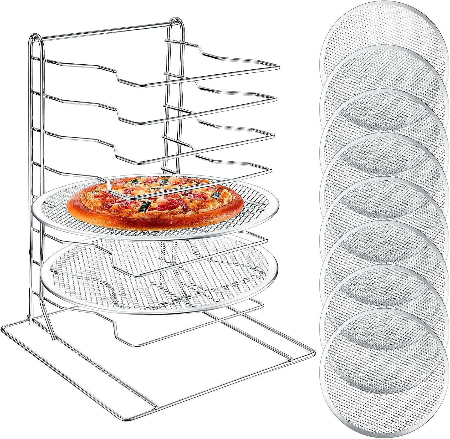 Kitchen And Baking Equipment - Étagère à pizza à 8 niveaux