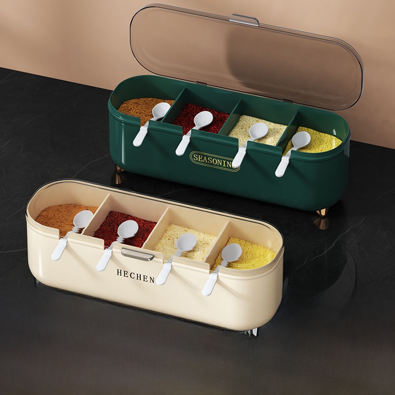 Kitchen Utensils - Boîte de Rangement Multi-compartiments pour Assaisonnements