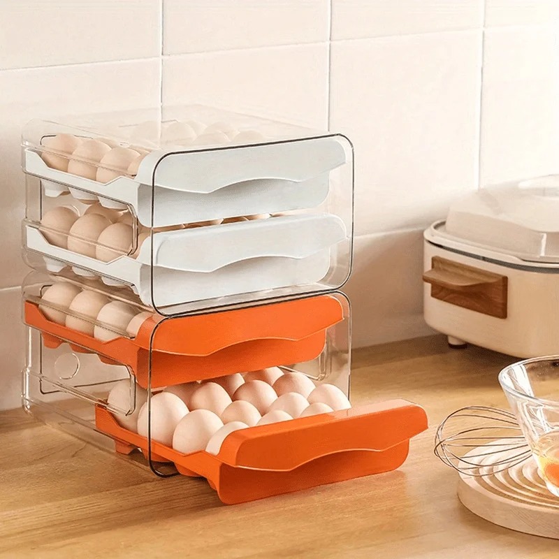 1pc Boîte de rangement pour œu - Kitchen Baking Tray Storage avis et prix