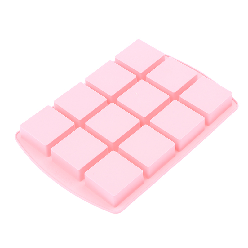 Moules carrés en Silicone à 12 - Silicone Cake Mold avis et prix